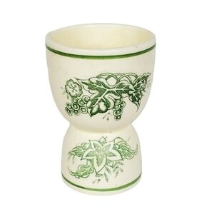 Vintage Egg cup made in Japan grape vine leaves